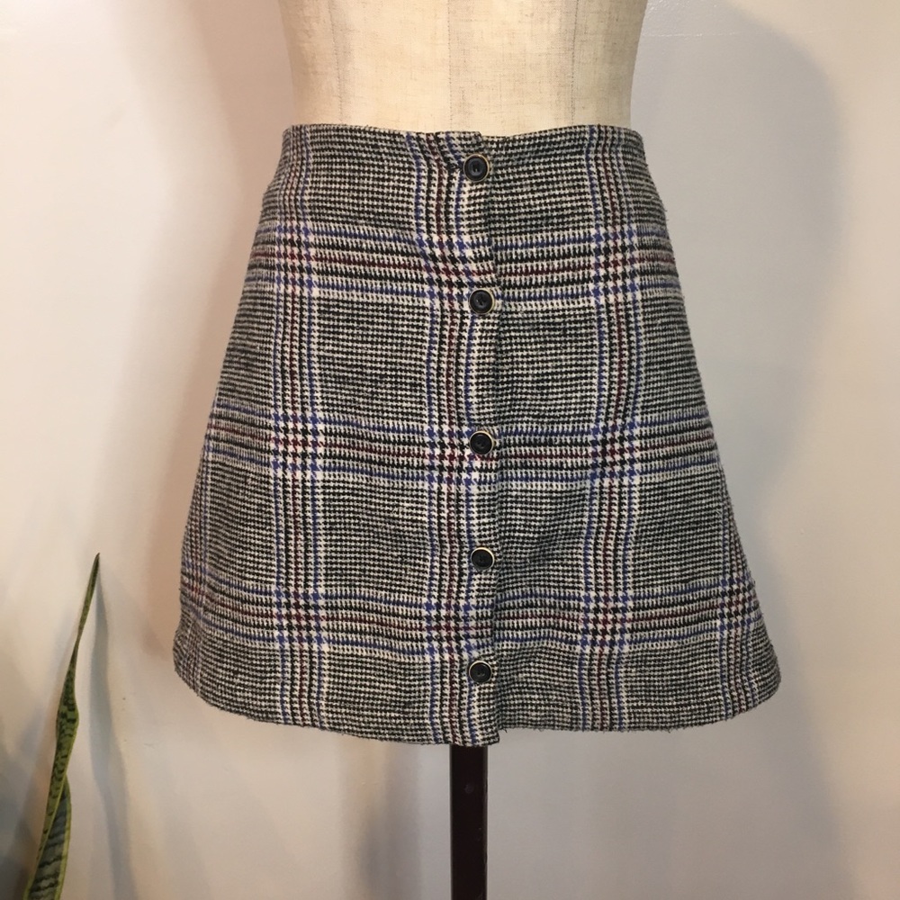 Wool Mini Skirt